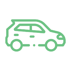 an icon of a car to represent transport assistance